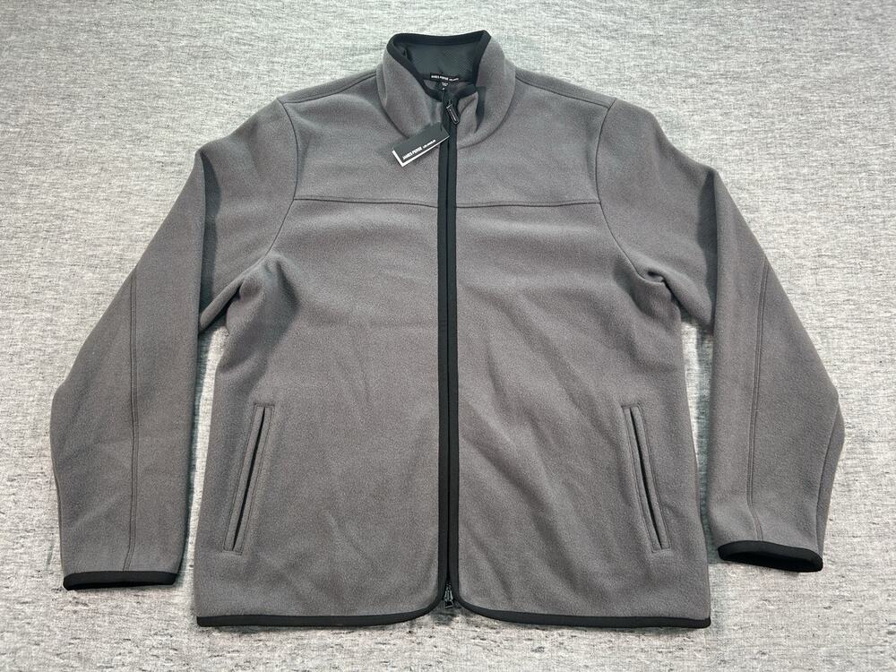 James Perse Wool Blend Jacket Mens 4 Extra Large Gray Full Zip Designer
